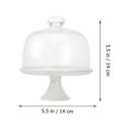 thumbnail image 5 of Gymnture White Cake Stand with Glass Dome Lid and Nordic Fruit Platter, 5 of 10