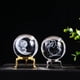 thumbnail image 4 of Bola de cristal con tallado interior Bola de cristal Galaxia del sol Manualidades para el hogar Adornos Tallado láser Tallado interior Luna, 4 of 5