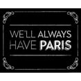 thumbnail image 2 of Brando, JJ 24x20 White Modern Wood Framed Museum Art Print Titled - Have Paris, 2 of 4