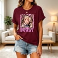 thumbnail image 5 of Women's Dolly Shirts Vintage Graphic Tee Country Music Legend T-Shirt Loose Fit Top for Band Lovers XL, 5 of 5