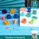thumbnail image 5 of Juego de ensartar cuentas de madera de partículas grandes | Ensartar cuentas y bloques de construcción para niños | Actividad de motricidad fina para niños pequeños y preescolares, 5 of 5