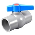 thumbnail image 1 of Unique Bargains Ball Valve, 50mm ID  PVC Socket End Valve for Aquarium Setup, Sump Pump, Pool, Garden Sprinkler Gray Blue, 1 of 6