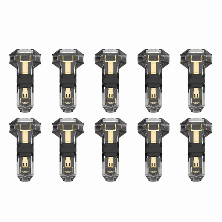 30-Pack T-Tap Wire Splice Connectors – 3-Way 1-Pin, 16-20 AWG, Solderless No-Strip Design, Copper + PVC, 0–36V / 0–10A – For Automotive, LED, Speaker Wiring