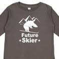thumbnail image 4 of Inktastic Future Skier Funny Skiing Bear Boys or Girls Long Sleeve Toddler T-Shirt, 4 of 5
