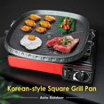 thumbnail image 2 of Sartén Cuadrada AIROKA Negra Anti-adherente con Revestimiento de 6 Capas para Barbacoa Coreana de 11, 2 of 6