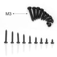 thumbnail image 3 of 450Pcs Black M3 Cross Pan Head Self Tapping Screws Set Assortment Kit, 3 of 5