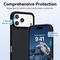 thumbnail image 3 of Smooth Liquid Silicone Case for iPhone 17 Pro Max 6.9", Shockproof Protective Phone Cover，Black, 3 of 6