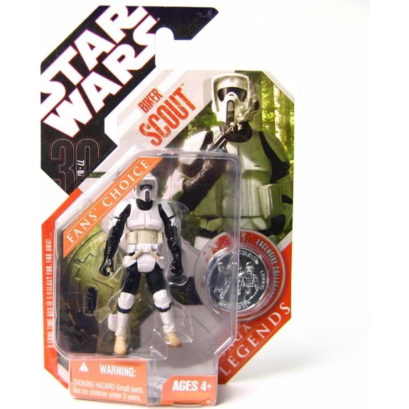 Star Wars 30th Anniversary Saga 2007 Legends Action Figure Wave 4#25 Biker Scout