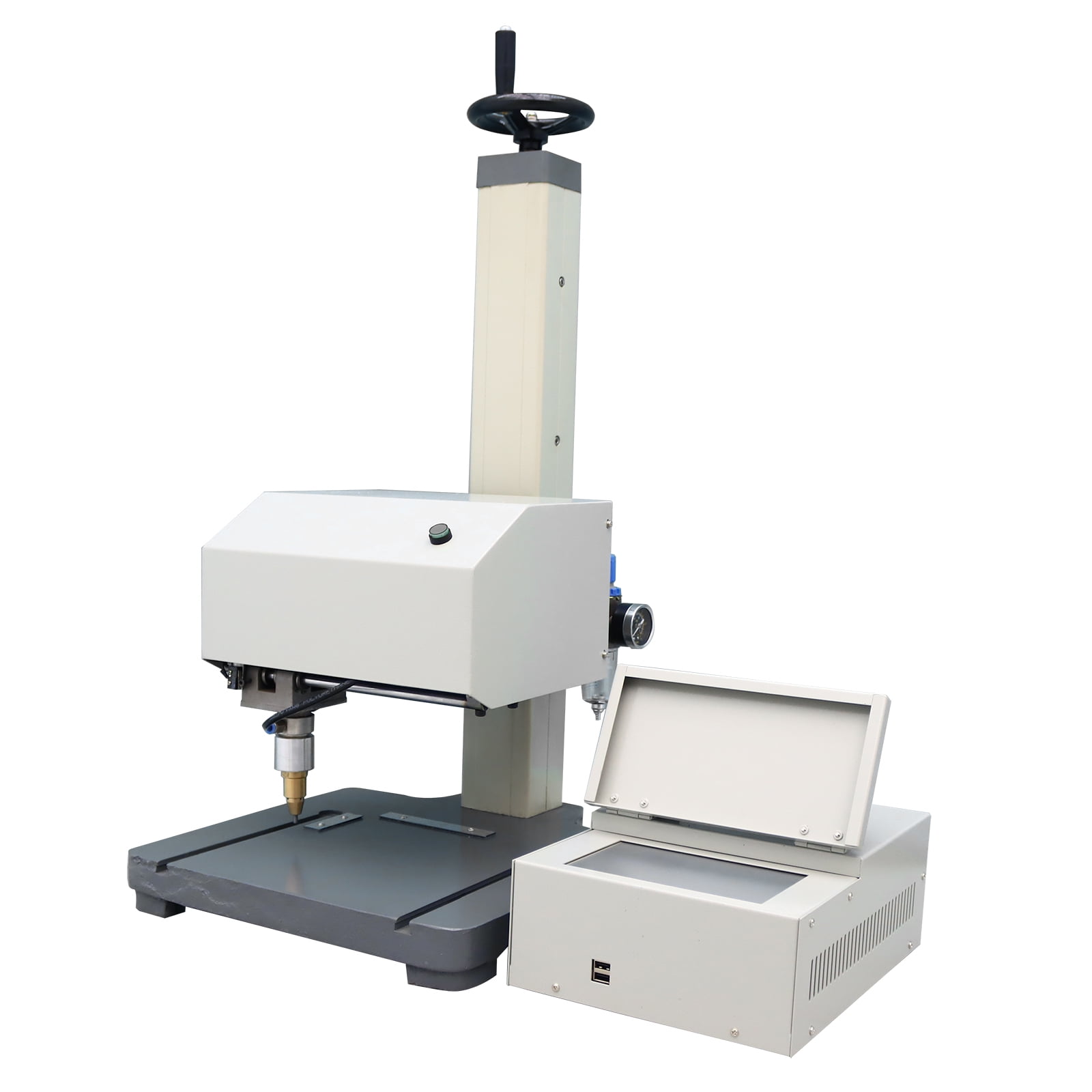 Techtongda 7" LCD Touch Screen Pneumatic Dot Peen Marking Machine Metal Print Integrated Marking Machine