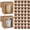 Brown, variant on 100 Set Candle Gift Box Transparent Gift Packaging Box for 4-10 oz Candles 50 Paper Thank You Tag Bundle Hemp Rope for Wedding Birthday Baby Shower Party Favor, 3.35x3.35x3.94 in(White)