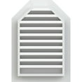 thumbnail image 4 of Ekena Millwork 18"W x 32"H Octagonal Top Gable Vent (23"W x 37"H Frame Size) Functional, PVC Gable Vent with 1" x 4" Flat Trim Frame, 4 of 14
