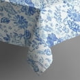 thumbnail image 5 of Pioneer Flower Floral Print Pattern Square Tablecloth,Waterproof Square Table Cover,Wipeable Spillproof Washable Table Cover for Home Kitchen Party Decor 42"X42"(107x107cm), 5 of 6