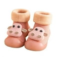 thumbnail image 6 of IROINNID Infant Baby Winter Cotton Footwear Warm Cute Shoes Non-Slip Kids Indoor Walking Shoes, Size 3M-3Y, 6 of 7