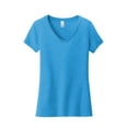 thumbnail image 3 of District Women'S Very Important Tee V-Neck Dt6503, DT6503 ,Heathered Bright Turquoise, XXL, 3 of 4
