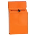thumbnail image 1 of Mailbox Wall Mount Post Mail Lockable Mail Key Front Door Decorative Letterbox Suggestion Box Newspaper Magazines Letters Receive Case , Orange, 1 of 7