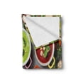 thumbnail image 2 of Colorful Soft Flannel Fleece Throw Blanket, Different Varieties of Healthy Soups and Ingredients Vegetables Image Art Print, Cozy Plush for Indoor and Outdoor Use, 60" x 80", Multicolor, by Ambesonne, 2 of 6