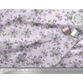 thumbnail image 2 of Soimoi Polyester Crepe Fabric Leaves & Floral Artistic Decor Fabric Printed Yard 52 Inch Wide, 2 of 3