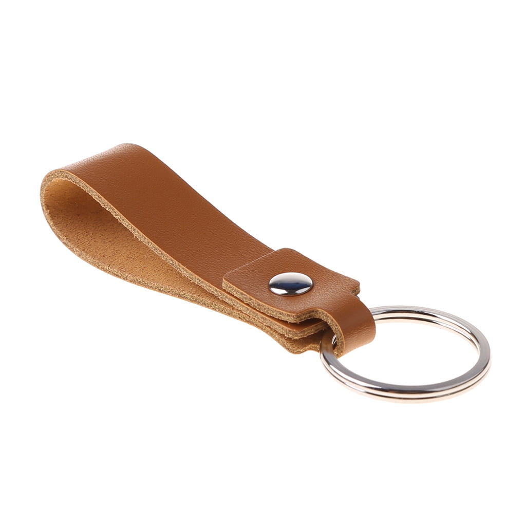 HeroNeo Portable Key Ring Decor Handmade POB Key Holder Genuine Leather