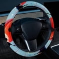 thumbnail image 2 of Seven Starred Ladybird 14.5 Inch Printing PVC Leather Steering Wheel Covers Auto Accessories, Car Wheel Cover, 2 of 6