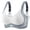 Blue, variant on Women Seamless Jelly Wireless Comfort Bra No Underwire T-Shirt Bralette Gentle Push Up Shaping Lingerie Adjustable Anti-Slip Straps Black 2XL