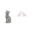 thumbnail image 1 of Figura De Resina De Elefante Y Gato, Adorno Coleccionable Decorativo Para Entrada, Estantería, Sala De Estar, Dormitorio, Oficina, Mesa, Decoración Del Hogar., 1 of 8