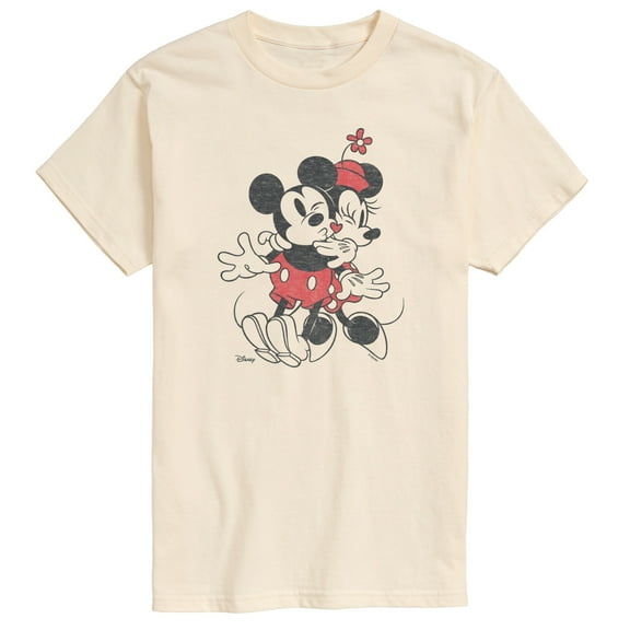 Disney - Mickey And Minnie Heart - Men's Short Sleeve Graphic T-Shirt