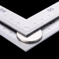 thumbnail image 2 of Scale Mark Right Angle Double Side L Fram Stainless Steel Square Ruler 300/500mm, 2 of 4