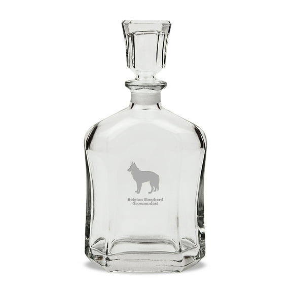 Belgian Shepherd Groenendael 23.75 oz Classic Whiskey Decanter