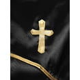 thumbnail image 5 of Doomiva Women's Church Choir Robe Long Sleeve Button A-line Long Maxi Dress Black S, 5 of 7