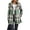 Short Style Green, variant on Women Plaid Shacket Jacket Trendy Fall Casual Button Wool Blend Tartan Trench Coat Winter Clothing with Pockets