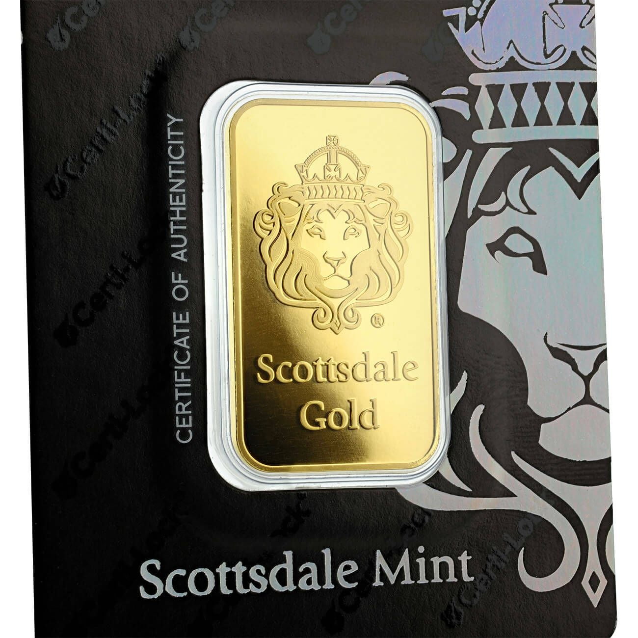 1 oz Gold Bar by Scottsdale Mint - 1 Troy Ounce .9999 Gold in Assay Card
