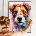 thumbnail image 4 of Russell Terrier Dog Art - Watercolor Style Wall, Home or Apartment Decor - Sweet Poster Print Gift for Puppy Lovers, Dog Lovers, Women, Girls, Kids, Baby Room, Nursery, 4 of 5