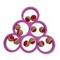 thumbnail image 2 of Juego de lanzamiento para flotador de espuma de piscina con 12 bolas de lanzamiento de colores con bola de puntuación, juguetes para lanzar para Rosa roja, 2 of 8