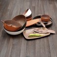 thumbnail image 2 of Bamboo Walnut Brick Oval Plate, 31 cm, 2 of 2