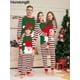 thumbnail image 2 of Conjuntos navideños a juego para la familia, pijamas de Papá Noel, padre, madre, niños, ropa de dormir para mamá y yo, Tops + Pantalones a rayas, 2 of 4