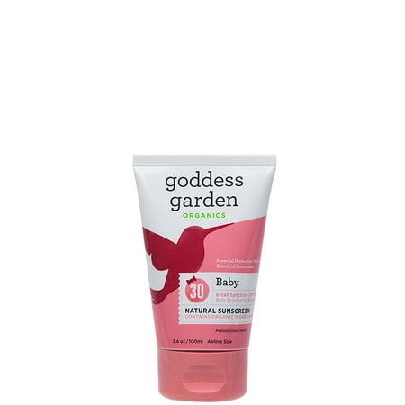 Goddess Garden Organics Baby SPF 30 Natural Sunscreen, Lotion, 3.4