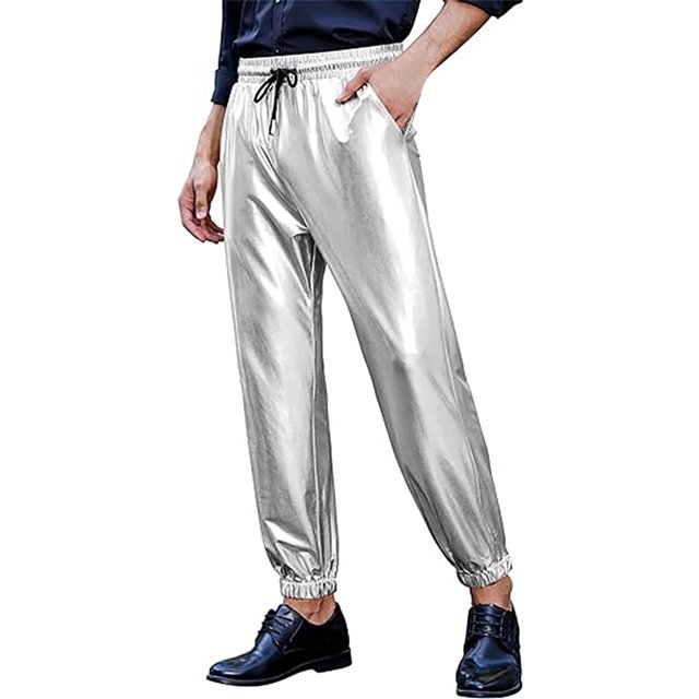Men's Soft Comfy Loose Wide Leg Performance Sweatpants - Sports Running Cuffed Pants for Daily Use