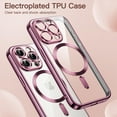 thumbnail image 3 of JETech Electroplated Case for iPhone 15 Pro Max 6.7-Inch, Camera Lens Full Protection, Compatible with MagSafe Wireless Charging, Shockproof Soft TPU Phone Cover (Red), 3 of 7