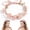 pink, variant on Mushroom Crown Headband Woodland Headpiece Christmas Hair Wreath with Pine Berries Fairy Flower Floral Halo Headband Winter Holiday Tiara for Women Girl Holiday Decoration