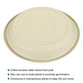 thumbnail image 3 of Uxcell 7" Plastic Round Plant Pot Saucers Flower Drip Trays, Beige 6 Count, 3 of 5