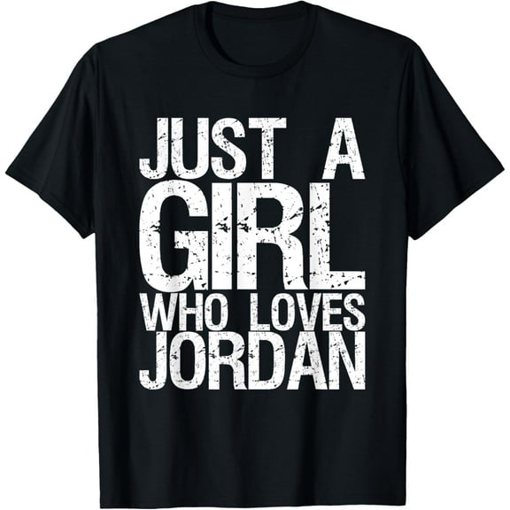 Just A Girl Who Loves JordanT-Shirt100% cotton