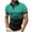 Green, variant on Men's Casual Polo Shirts Short Sleeve Fashion Golf Shirt Classic Striped Slim Fit T-Shirts Green S