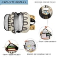thumbnail image 3 of FORMRS Unisex School Backpack 17" Student Travel Bag with Laptop Compartment, Halloween Cute Pumpkins, 3 of 7