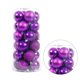 thumbnail image 2 of Matsuzay Gewe Yeeli Decoración del árbol de Navidad Adornos de Bolas Bola de plástico Brillante Casa Bar Decoraciones para Fiestas 4 cm Decoración del hogar violeta, 2 of 6