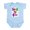 Sky Blue, variant on CafePress - She Did It! (Left) Infant Creeper - Baby Light Bodysuit, Size Newborn - 24 Months