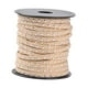 thumbnail image 5 of Cordón de gamuza sintética con tachuelas, tira de 20 yardas (0,20 pulgadas), microfibra, ideal para coser y abalorios, para vestidos, decoraciones y Beige plateado, 5 of 9