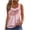 Pink, variant on Summer Tank Tops for Women Fashion T-shirt Sleeveless Blouse Casual Loose Printed Elasticity Comfortable Top