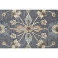 thumbnail image 2 of 5' X 8' Gray Ivory And Red Wool Floral Tufted Handmade Stain Resistant Area Rug, 2 of 3