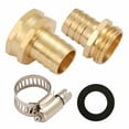 thumbnail image 2 of U.S. Solid Quick Connect Garden Hose Repair Kit, 5/8in Brass Connectors with Stainless Steel Clamps, 2 of 7