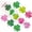 500 Pcs, variant on DAMAI 500 Pcs St.Patrick's Day Stickers Roll Laser Pink Green Shamrock Seal Stickers 8 Colors Flower Label Tag Self-Adhesive Classroom Reward Waterproof Decals for Envelope Journal Decor Irish Party